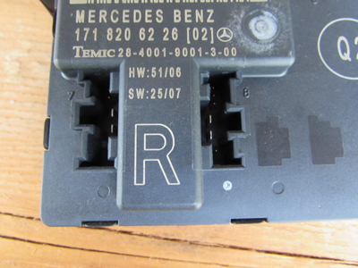 Mercedes R171 Door Control Module Temic, Right 1718206226 SLK280 SLK300 SLK350 SLK554